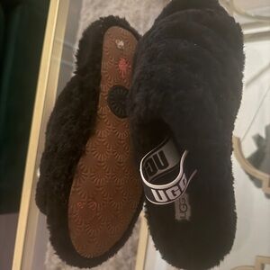 UGG Women's Cozy Black Slippers